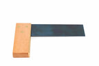Footprint Tools 6" Beech Try Square by Cherry Tree Tools, solid beech with brass face plate