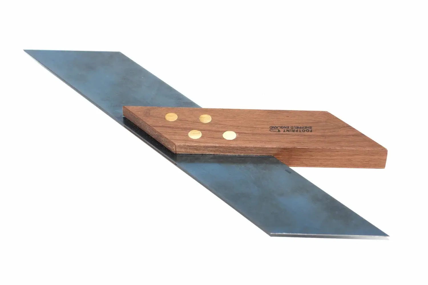 Footprint Tools 10" Mitre Square by Cherry Tree Tools with chemically blued steel blade and hardwood body