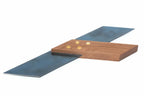 Footprint Tools 10" Mitre Square by Cherry Tree Tools with chemically blued steel blade and brass rivets