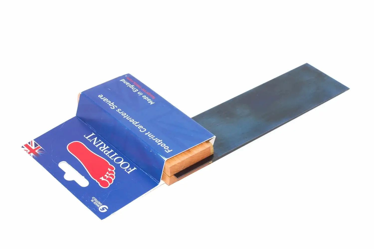 Footprint Tools 6" Beech Try Square by Cherry Tree Tools with chemically blued steel blade