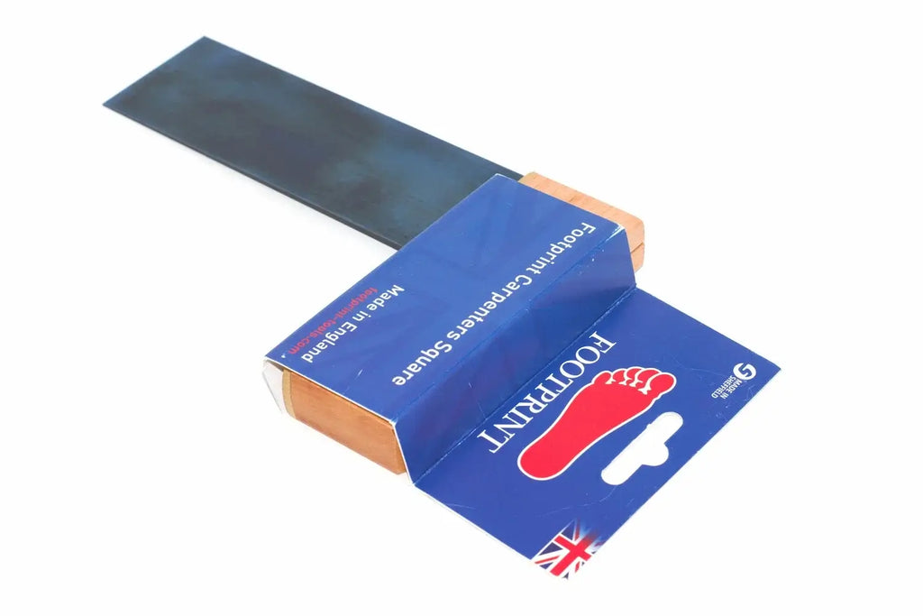 Footprint Tools 6" Beech Try Square by Cherry Tree Tools with chemically blued steel blade