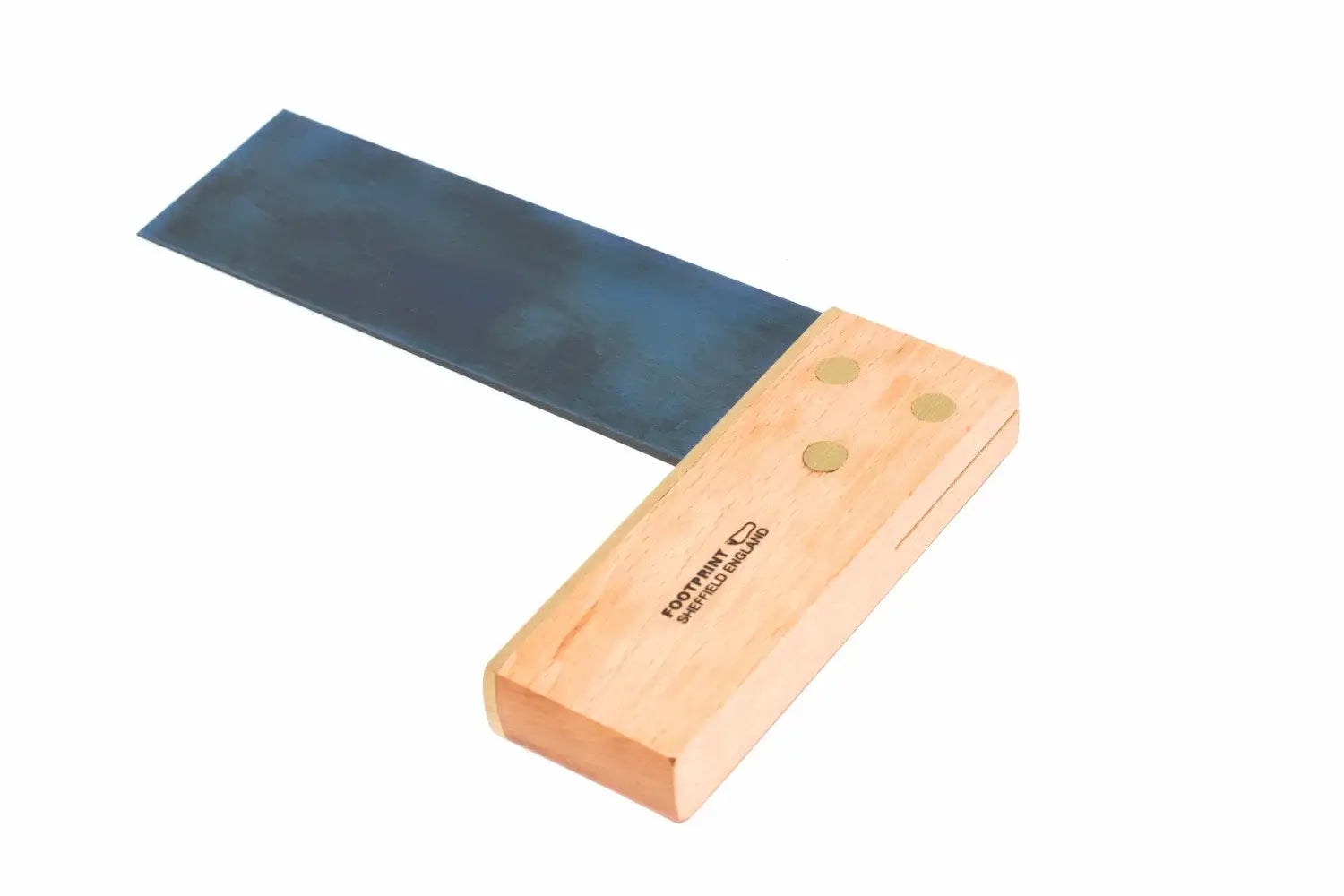 Footprint Tools 6" Beech Try Square by Cherry Tree Tools, beech stock with brass face plate