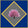 Pink cherry blossom tree on a grey background with a blue border