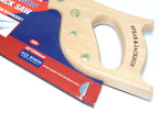 Spear & Jackson 22" Skew Back Hand Saw featuring a wooden handle and precision blade for woodworking.