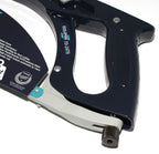 Eclipse Professional Hacksaw handle detail showcasing high tension cutting design and robust construction for precision cutting.