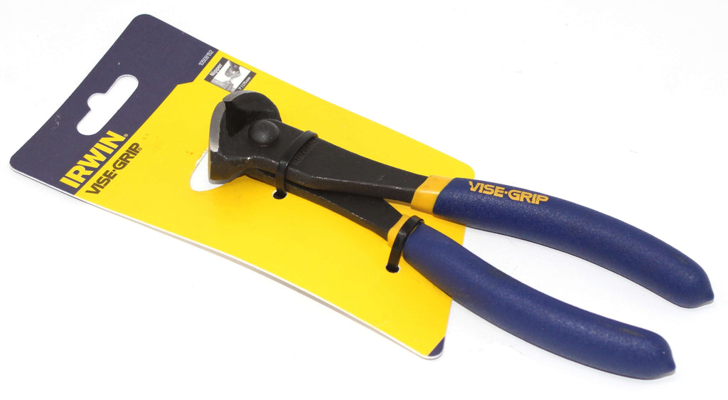 Irwin Vise-Grip 7" End Cutting Nippers with ergonomic grips for precision cutting and durability.