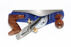 Irwin Record No 4 Smoothing Plane 50mm woodworking tool by Cherry Tree Tools, blue and cast iron no4 smoothing plane