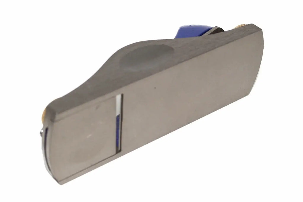 Irwin Record Block Plane No 60 1/2 by Cherry Tree Tools, cast iron block plane in grey with blue blade