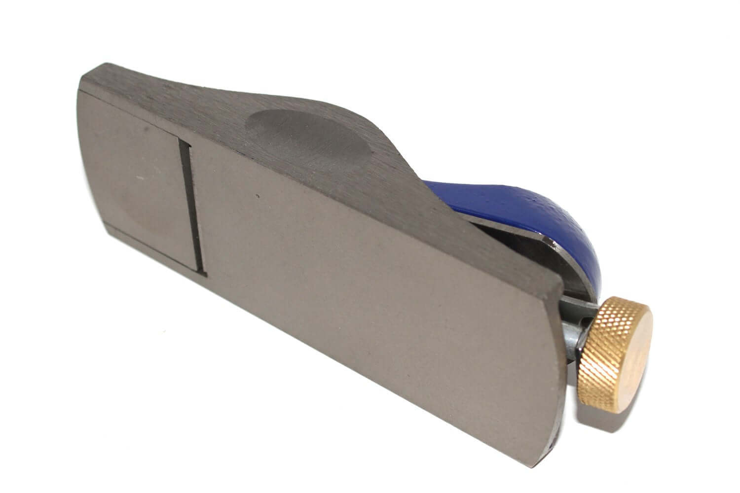 Irwin Record Block Plane No 60 1/2 side view showing adjustable mouth and cast iron sole.