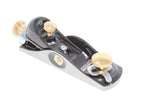 Spear & Jackson Block Plane 6 1/2 with brass knobs and sleek design for precision woodworking.