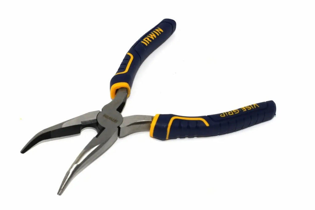 Irwin Vise-Grip 8" Bent Nose Pliers by Cherry Tree Tools in induction-hardened cutting edges