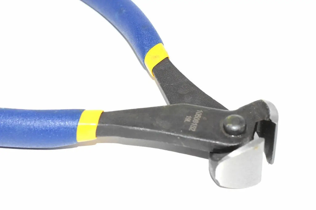Irwin Vise-Grip 7" end cutting nippers by Cherry Tree Tools with curved jaws and blue handles