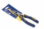 Irwin Vise-Grip 8" bent nose pliers by Cherry Tree Tools, blue and yellow, machined jaws