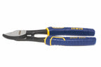Irwin Vise-Grip 8" cable cutting pliers by Cherry Tree Tools, blue and yellow with induction hardened edges