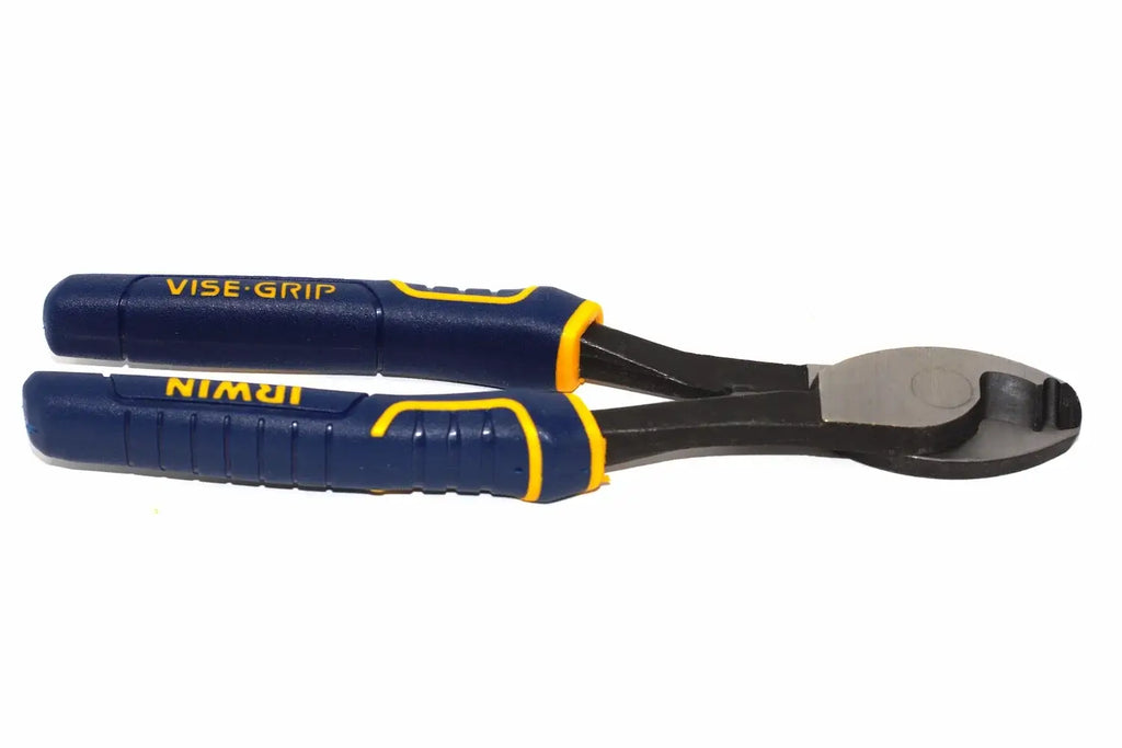 Irwin Vise-Grip 8" cable cutting pliers by Cherry Tree Tools in blue with induction hardened cutting edges