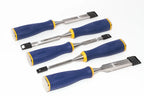 Irwin Marples MS500 Chisel Set 5 Piece by Cherry Tree Tools in blue with ProTouch handles for reduced vibration