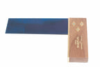 Joseph Marples 6 Walnut Try Square showing the solid walnut stock and steel blade designed for woodworking precision.