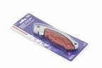 Marshalltown Durasoft Utility Knife in packaging, featuring a retractable blade and ergonomic handle.