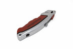 Marshalltown Durasoft Utility Knife with red grip and retractable blade, ideal for precision tasks.