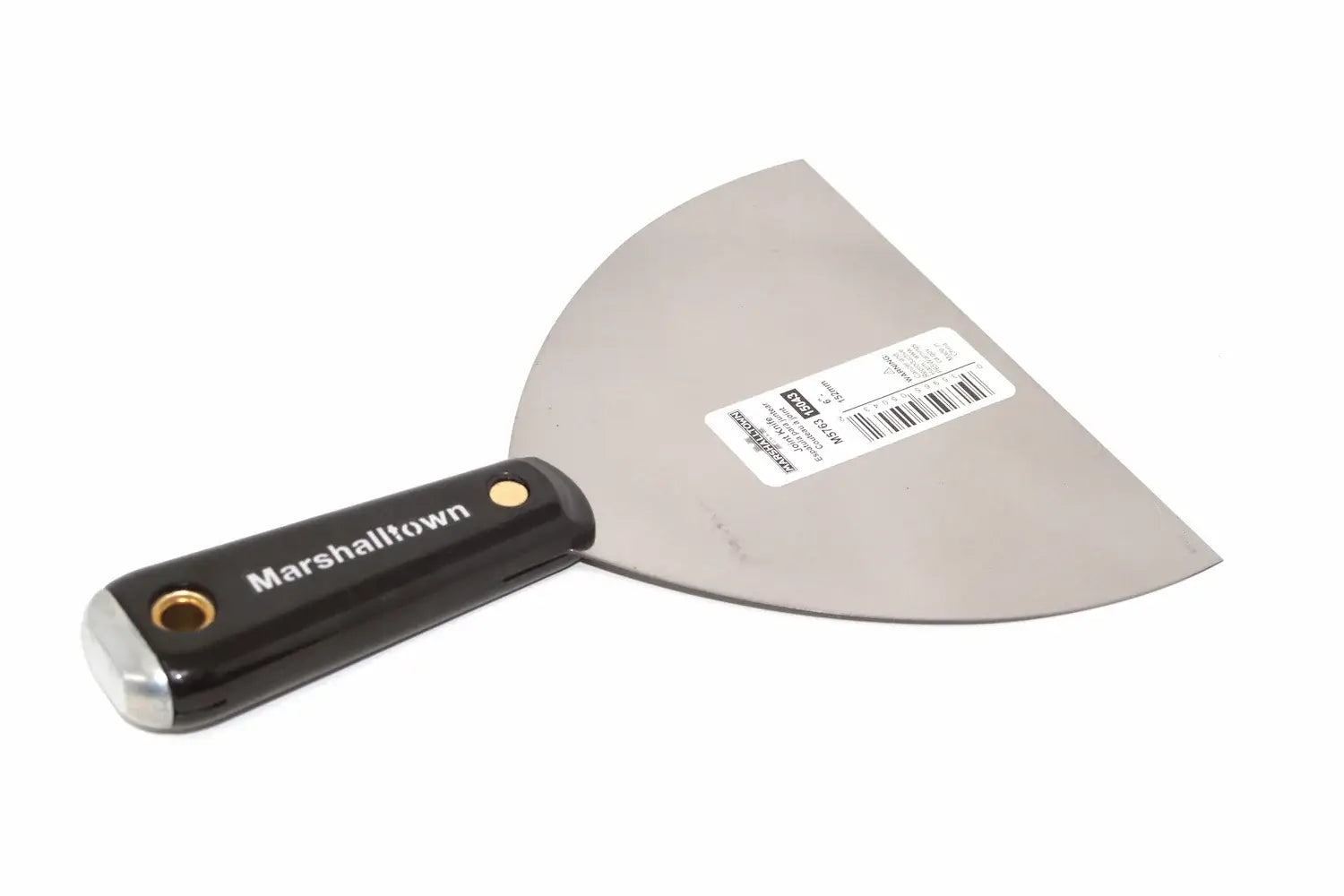 Marshalltown 6 Flex Jointer Scraper with heat-treated stainless steel blade for precision and durability.