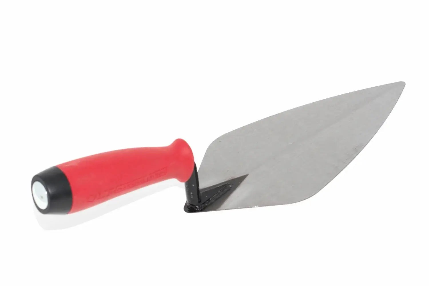 Marshalltown 10 Brick Trowel with a durable stainless steel blade and ergonomic red handle for masonry tasks.