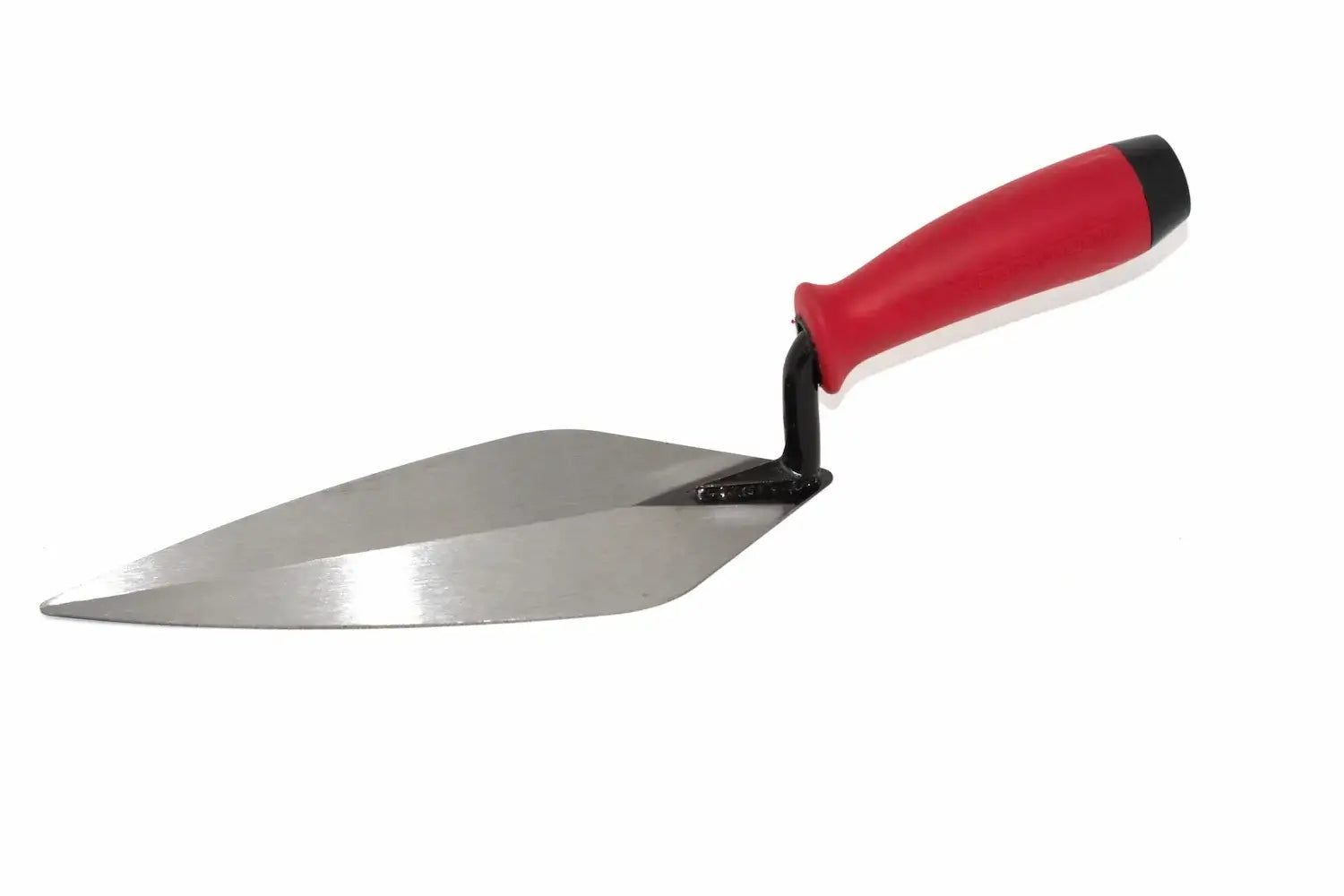 Marshalltown 10 Brick Trowel with durable carbon steel blade and ergonomic durasoft handle for masonry tasks.