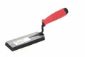 Marshalltown QLT 6" margin trowel from Cherry Tree Tools with a red handle, gum rubber face and tempered steel backing.
