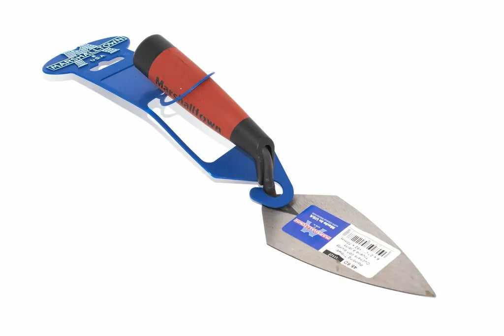 Marshalltown 6 QLT Pointing Trowel with Durasoft handle, designed for precision mortar joint work.