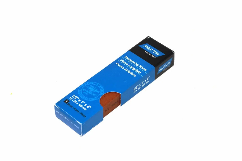Norton India Fine Sharpening Stone by Cherry Tree Tools, rectangular fine aluminium oxide sharpening stone
