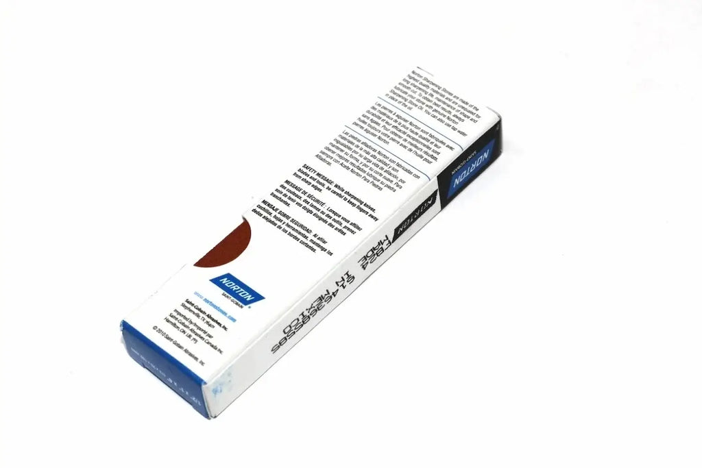 Norton India Fine Sharpening Stone by Cherry Tree Tools, rectangular fine-grade aluminium oxide oilstone