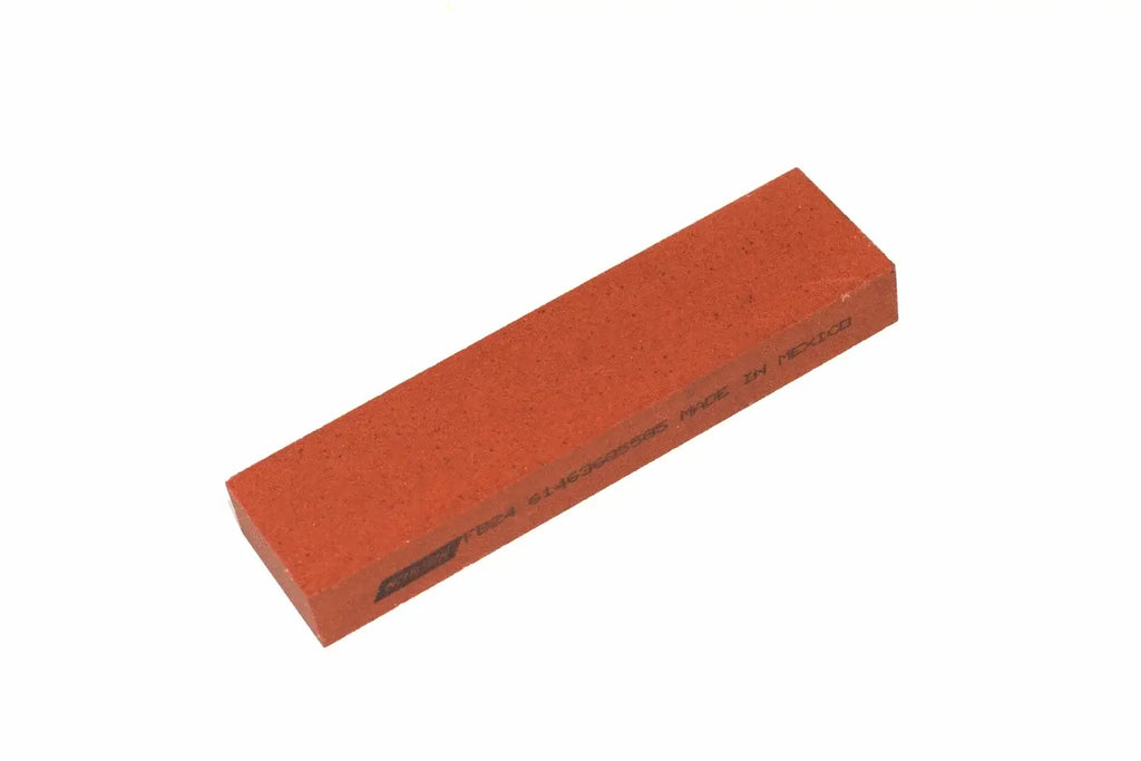 Norton India Fine Sharpening Stone by Cherry Tree Tools, red fine-grade aluminium oxide for edge refinement