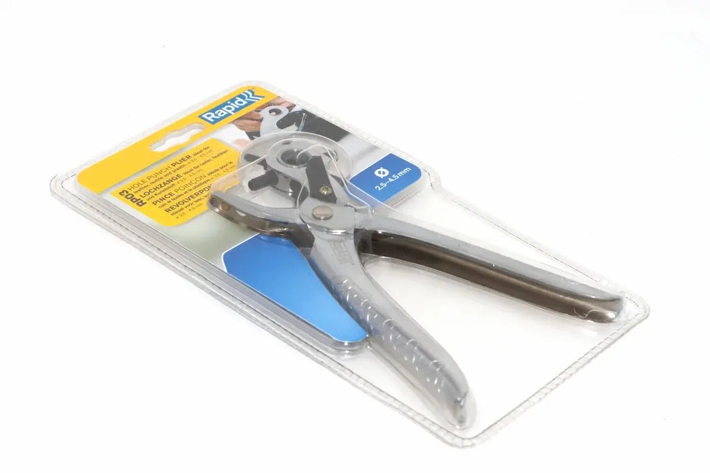 Rapid Rotating Hole Punch Pliers by Cherry Tree Tools with steel construction and ergonomic rotating head
