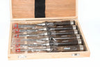Rolson 6pc Wood Carving Gouge Chisel Set by Cherry Tree Tools with chrome vanadium steel blades