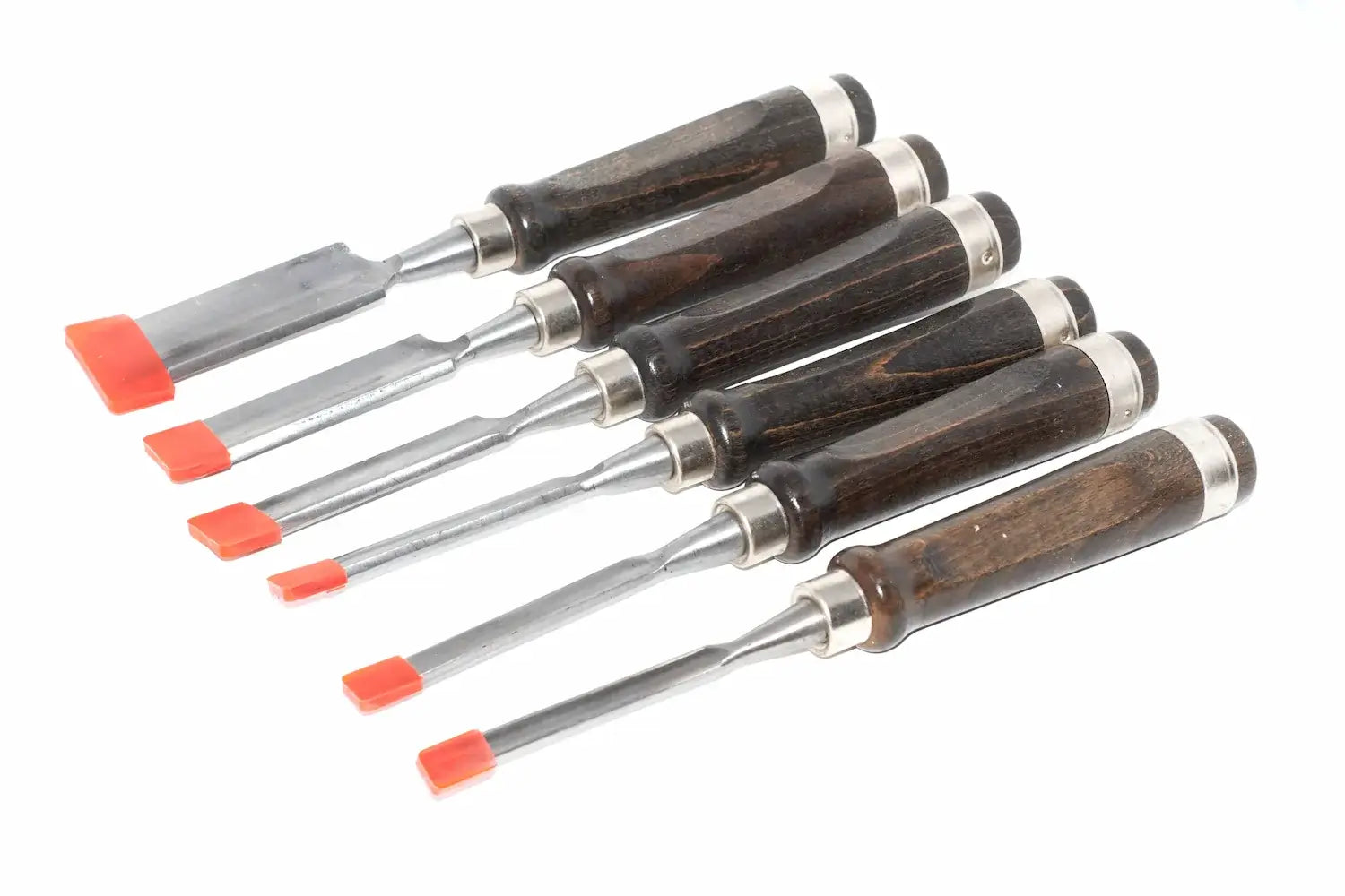 Rolson 6pc Wood Carving Gouge Chisel Set by Cherry Tree Tools with chrome vanadium steel blades