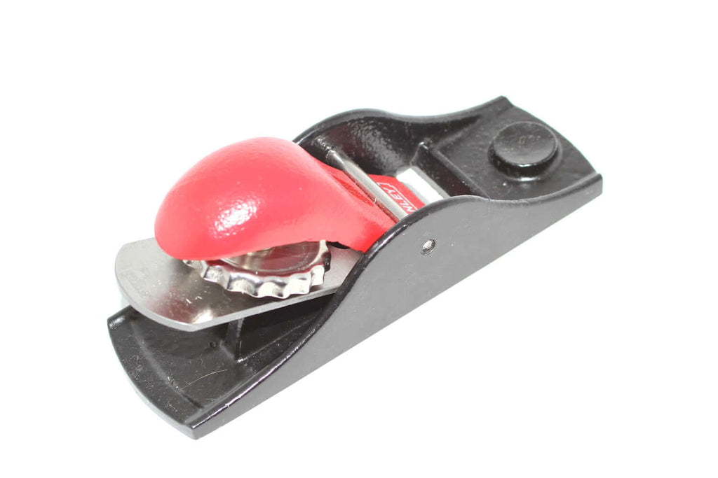 Stanley No 102 Low Angle Block Plane with red knob, a vital tool for woodworking enthusiasts.