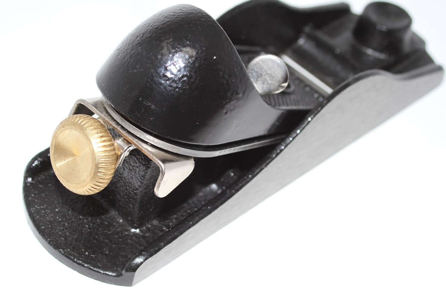Close-up of Stanley Bailey Block Plane No 220 showcasing its durable construction and precision tool design.