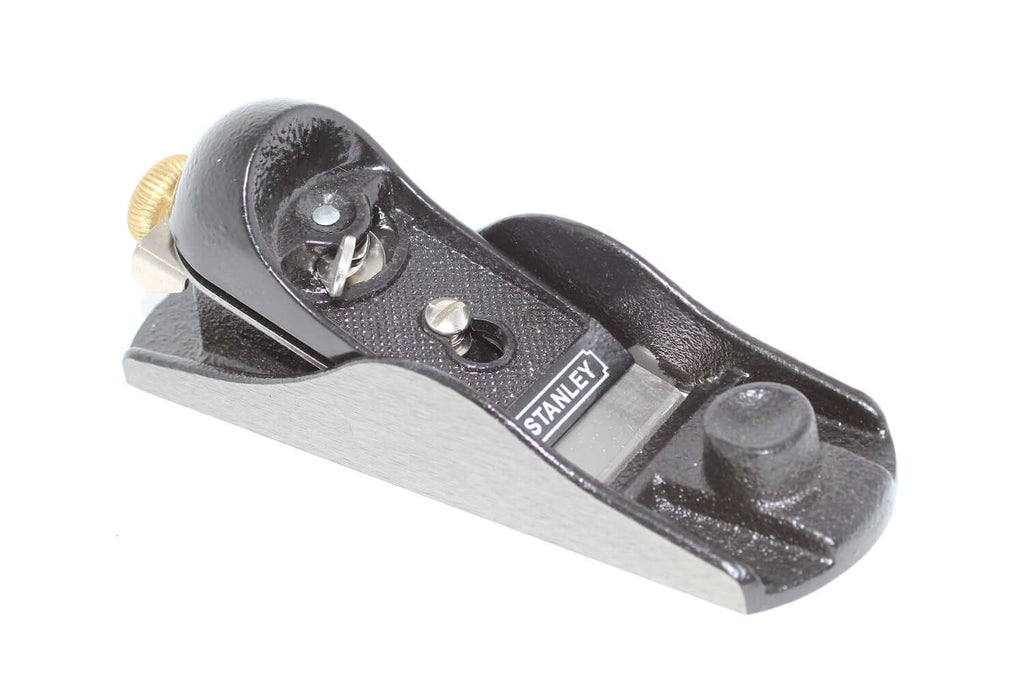 Stanley Bailey Block Plane No 220 front view showcasing its durable construction and low angle design