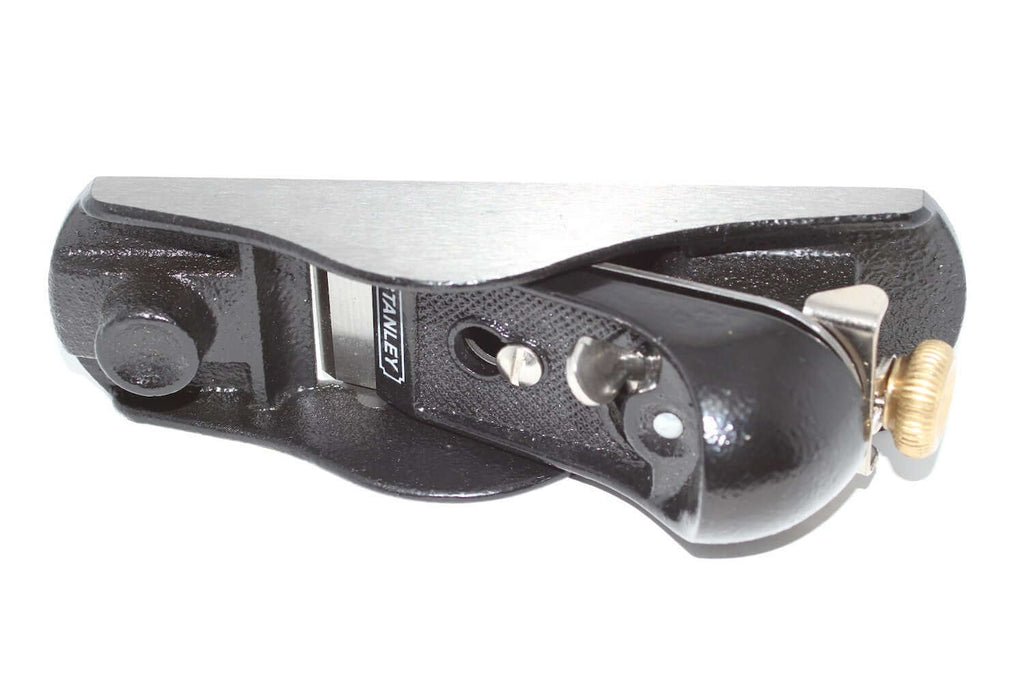Stanley Bailey Block Plane No 220 close-up of the cutting tool for woodworking tasks.