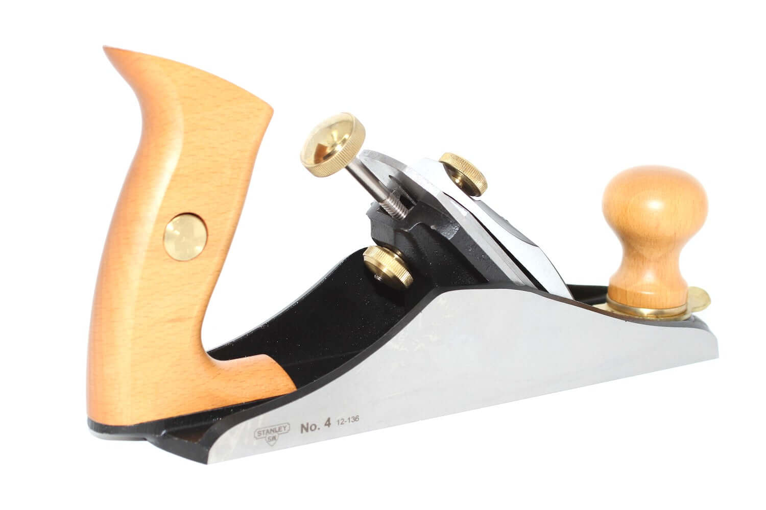 Stanley Bailey Sweetheart No4 Hand Plane with ergonomic handle and precision-ground blade.