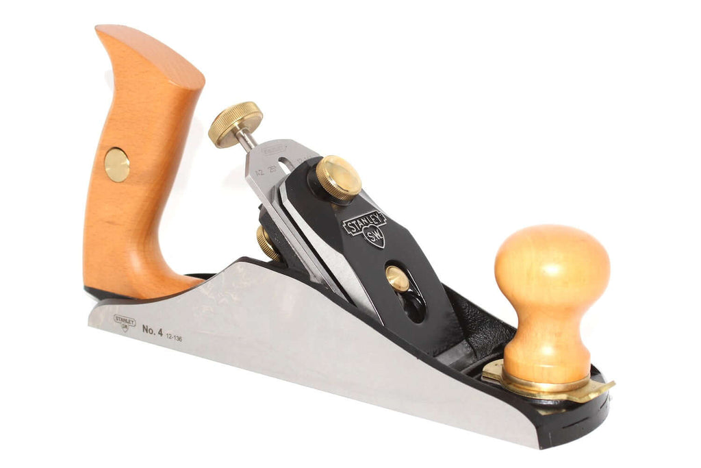 Stanley Bailey Sweetheart No4 Hand Plane with ergonomic handle and high-quality blade for woodworking.