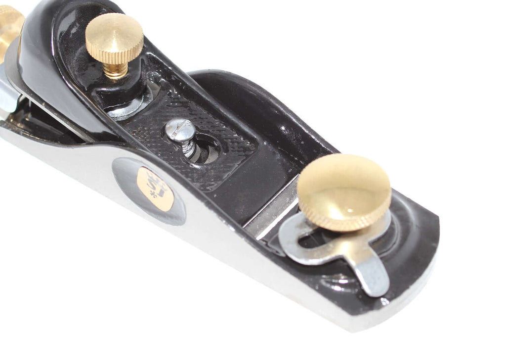 Close-up of Spear & Jackson Block Plane 6 1/2 showcasing its precision craftsmanship and durable design.