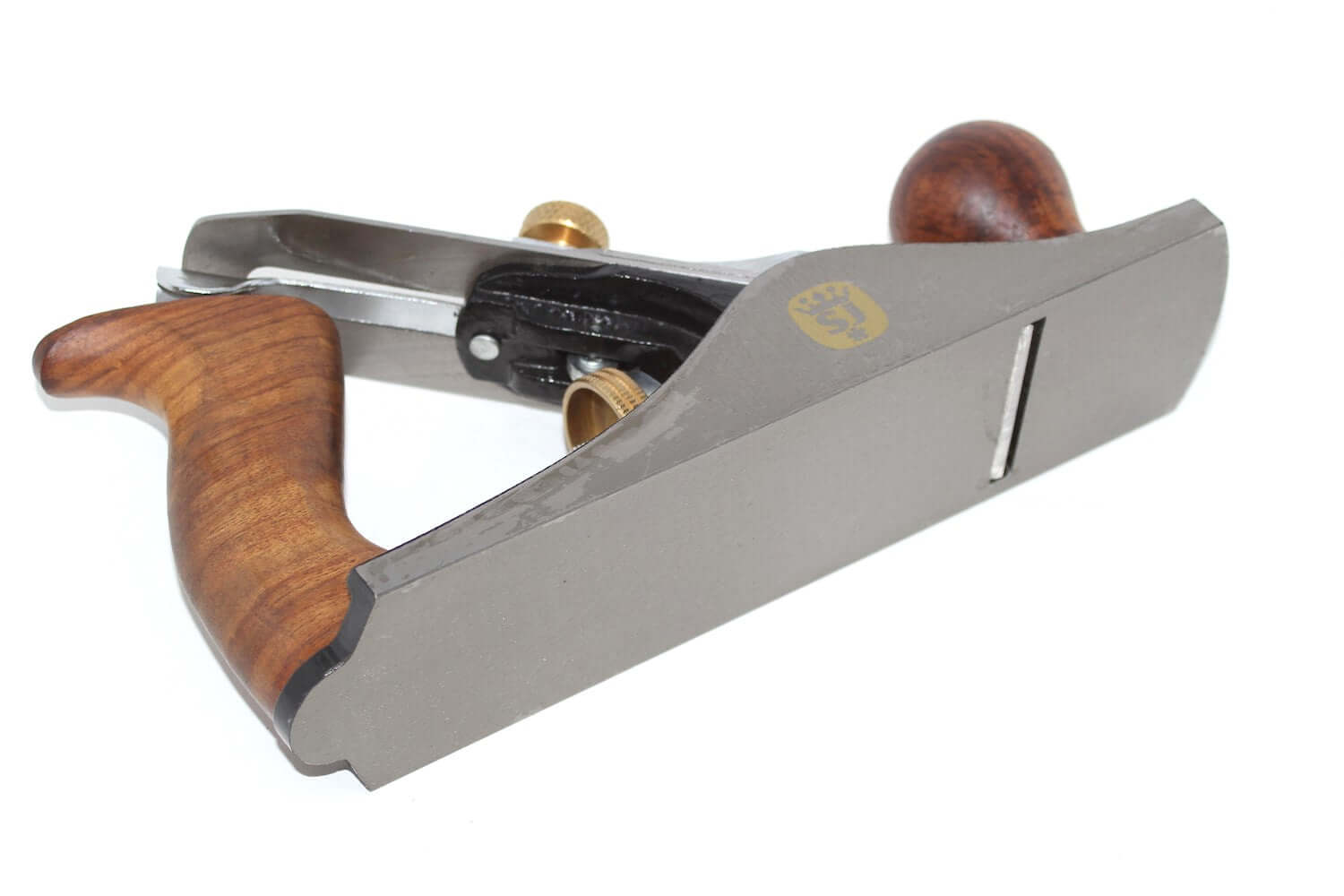 Spear & Jackson No 3 Smoothing Plane featuring a wooden handle and a precision ground base.