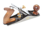 Spear & Jackson No 3 Smoothing Plane with wooden handle and brass adjustment screw for woodworking precision.