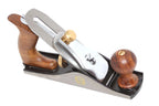 Spear & Jackson No 3 Smoothing Plane featuring ductile cast iron body and brass knurled screw for blade adjustment.