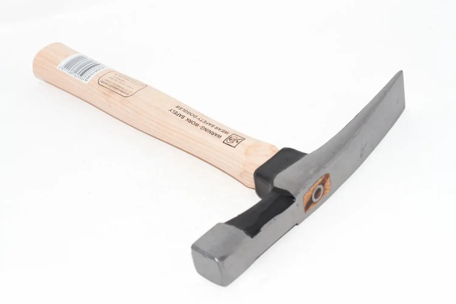 Spear & Jackson 25oz bricklayers hammerwith a light-colored wooden handle and a dark gray steel head, photographed on a plain white background.