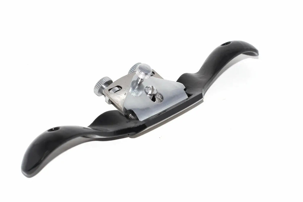 Spear & Jackson Round Spokeshave showcasing the ergonomic handle and adjustable cutter for precise woodworking.