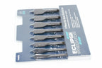 Eclipse Professional 8pc Drill Bit Set by Cherry Tree Tools, steel flat bits with precision-fit design