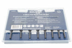 Eclipse Professional 8pc Drill Bit Set by Cherry Tree Tools, steel flat bits in clear plastic case