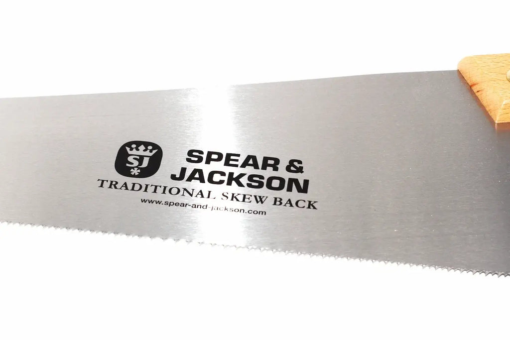 Spear & Jackson 22" skew back hand saw by Cherry Tree Tools with high carbon steel blade