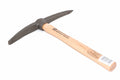 Spear & Jackson Pick & chisel hammer with a dark gray metal head and a light natural wood handle, shown on a plain white background.
